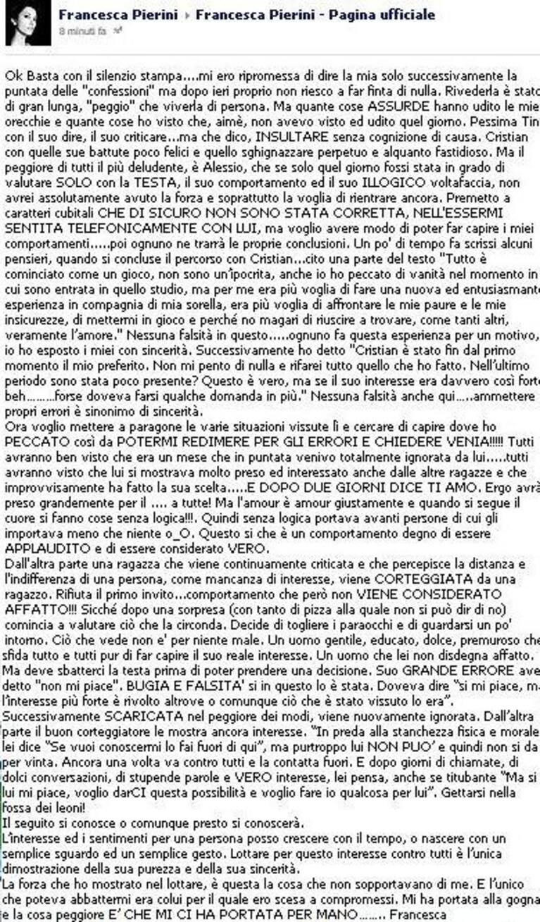 il post di francesca pierin