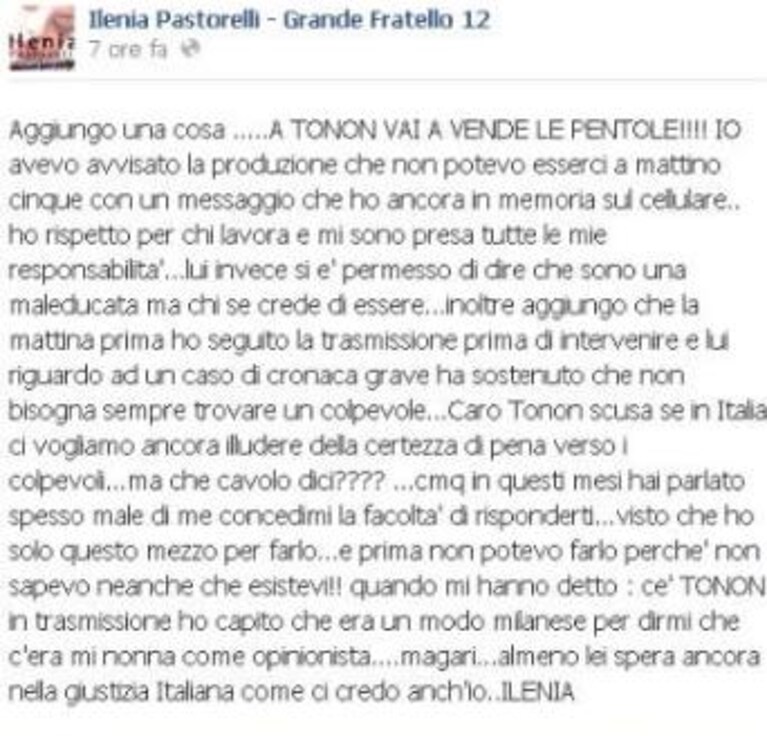 il post di ilenia