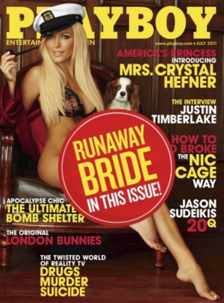 la copertina di playboy con crystal harris