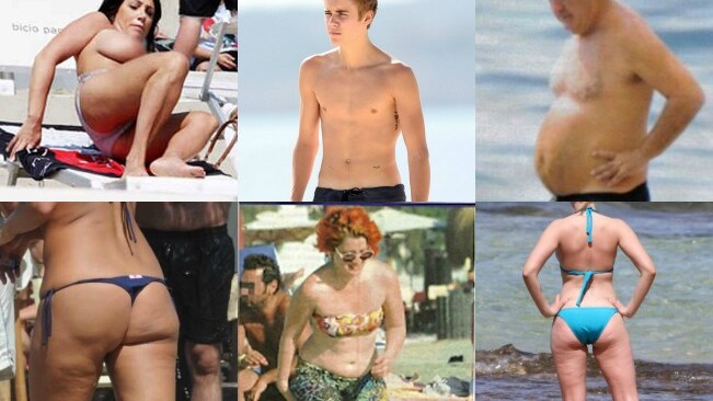 Per qualcuno, la prova costume continua a essere un incubo. Anche se si tratta di vip. E' così che divi del calibro di Justin Bieber, Marika Fruscio, Noemi, Scarlett Johansson