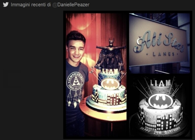 Danielle Peazer gli ha organizzato una festa a sorpresa con una torta personalizzata