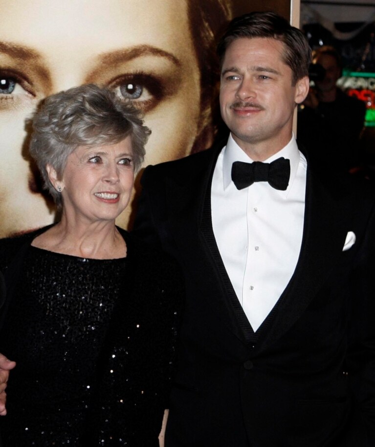 Brad Pitt e sua madre Jane