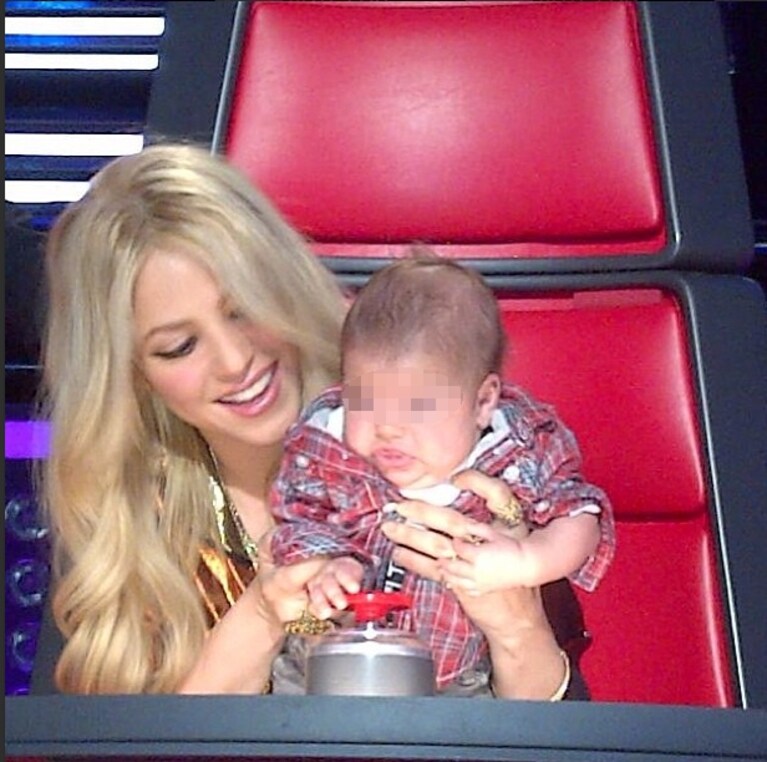Shakira e Milan a the Voice