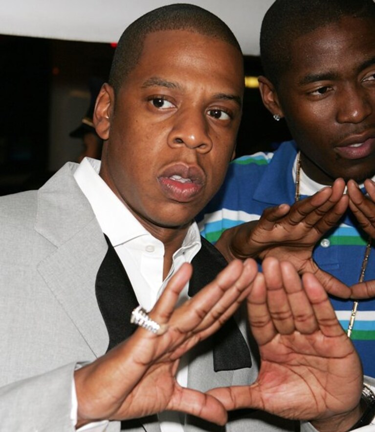 Jay Z mima "l'occhio"