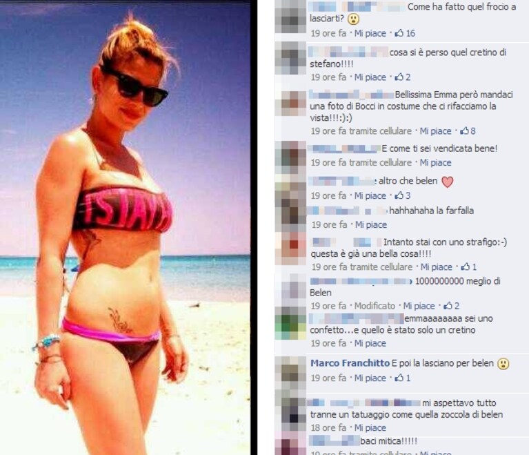 Emma a Formentera con la farfallina