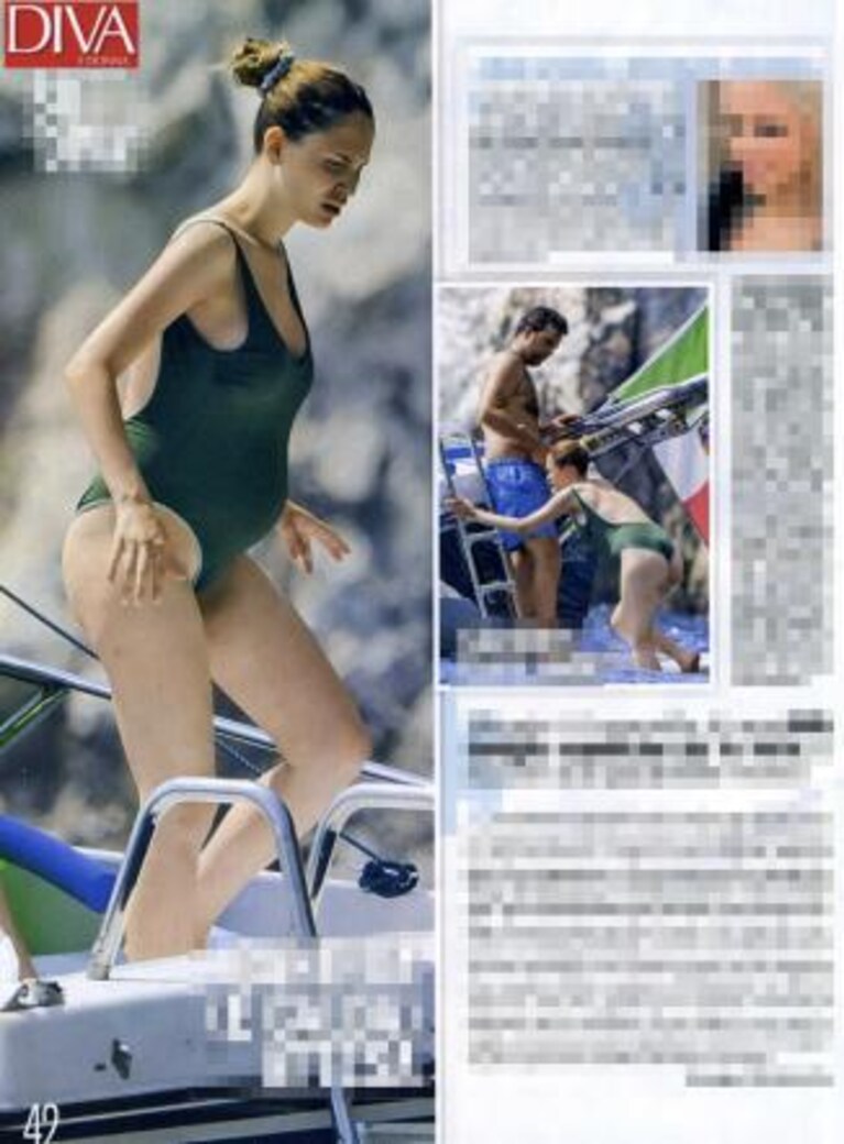 Noemi Letizia e il pancione su Diva e Donna