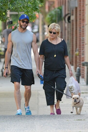 Con la moglie Deborah