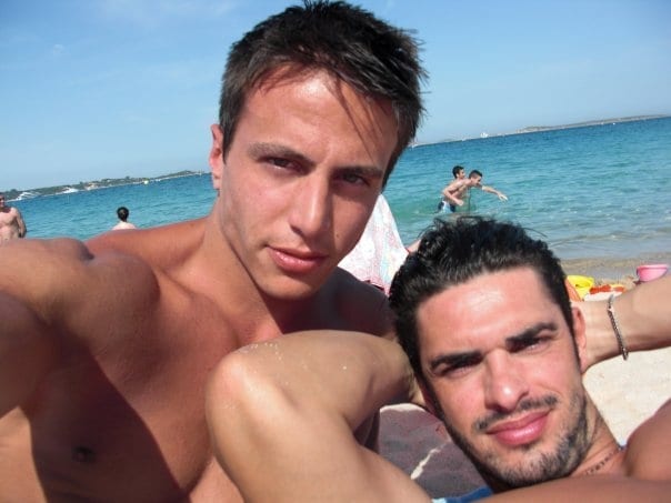 Gallella-al-mare-con-Marco-Ferri