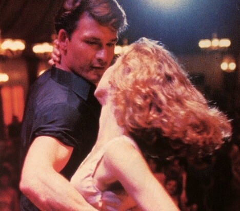 Una scena con Patrick Swayze e Jennifer Gray