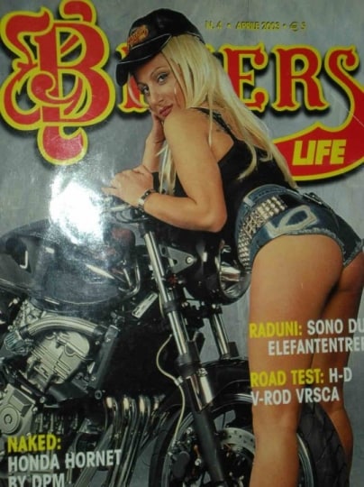 Marika Fruscio in copertina per Bikers Life