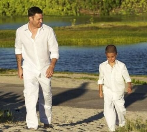 Brian Austin Green e il figlio Kassius, il testimone