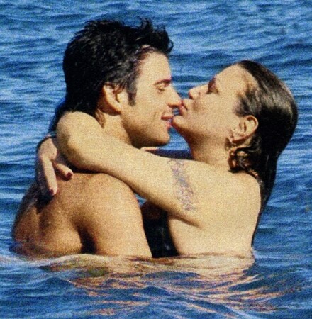 serena grandi e valentino lepro al mare