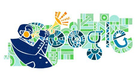 Google dedica un Doodle al celebre padre fondatore del bebop.