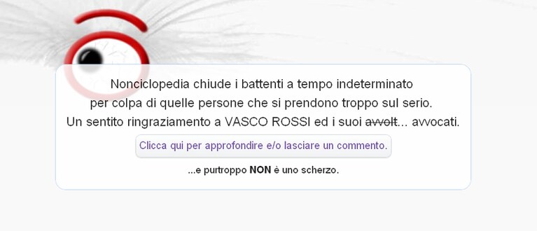 L'homepage di Nonciclopedia