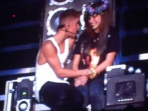 giorgia antonucci al concerto di justin bieber