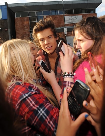 Harry Styles con le fan