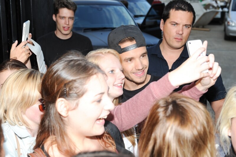 Liam con le sostenitrici