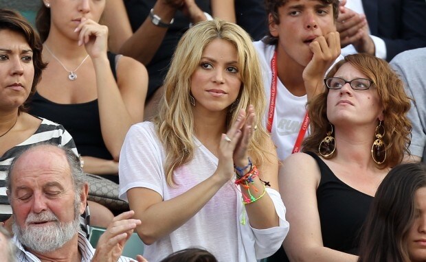 Shakira tra il pubblico di Wimbledon