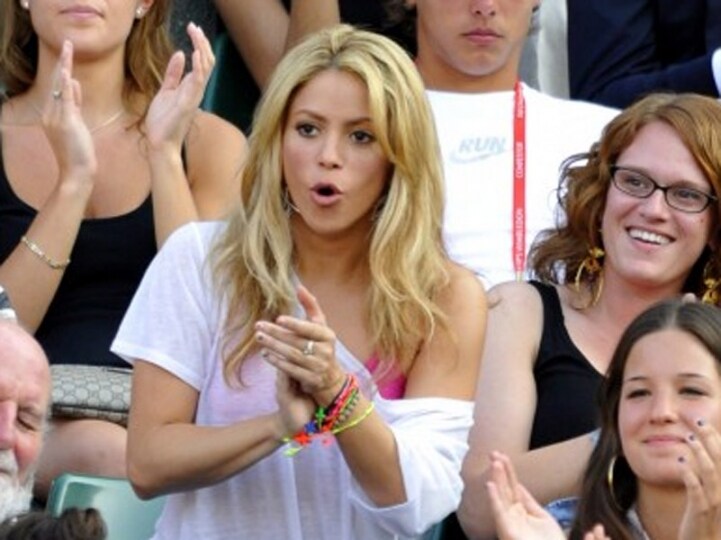 Shakira tra il pubblico di Wimbledon