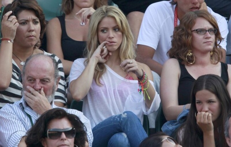 Shakira tra il pubblico di Wimbledon