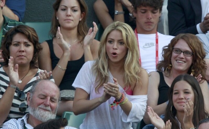 Shakira tra il pubblico di Wimbledon