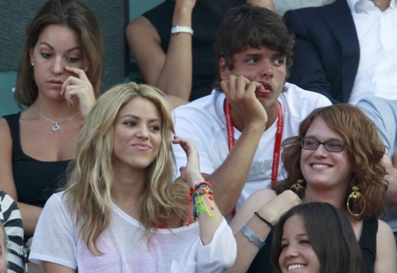 Shakira tra il pubblico di Wimbledon