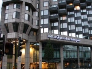 La location della tappa londinese: "Hilton London Metropolitan"