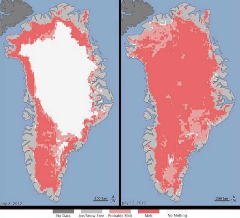 groenlandia ghiacci scioglimento