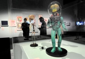 A martian looks out over an major exhibi