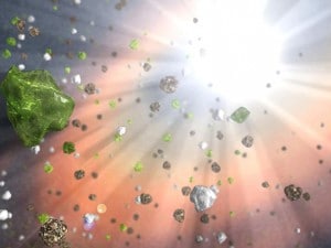 Rappresentazione di un quasar secondo la Nasa.