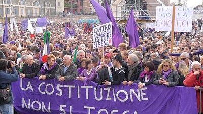 popolo viola proteste