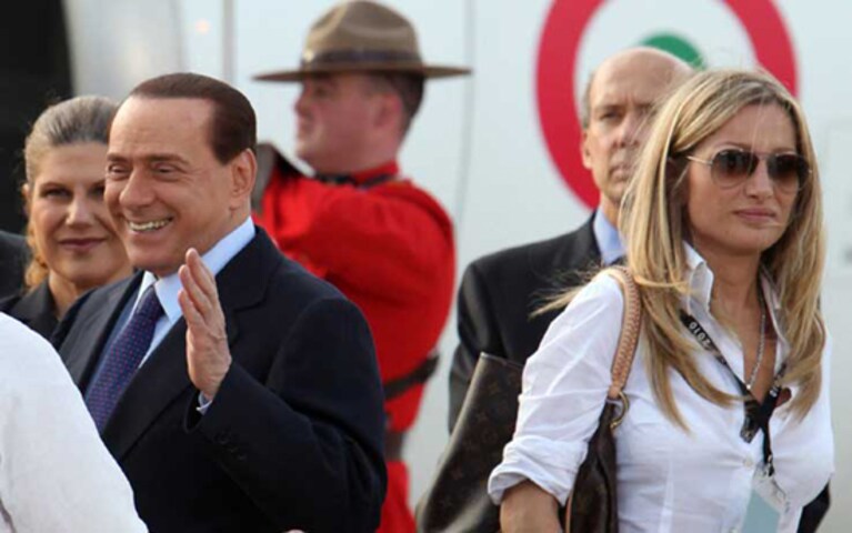 Silvio Berlusconi e Federica Gagliardi al G20 di Toronto