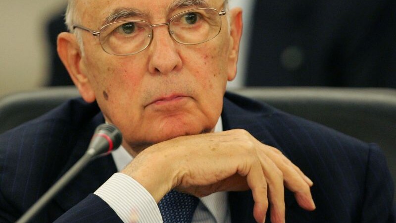 Il Presidente della Repubblica Giorgio Napolitano