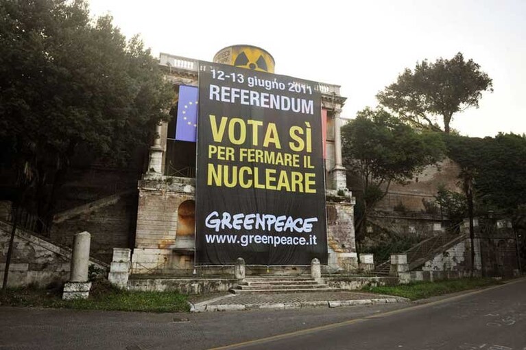 Greenpeace contro il nucleare