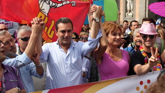 Luigi De Magistris e Vladimir Luxuria