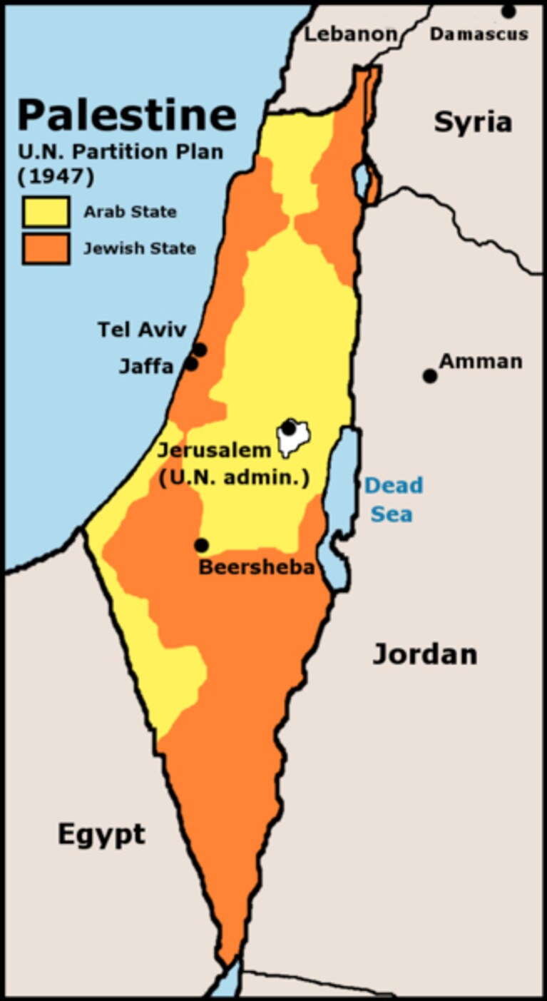 spartizione Palestina mandataria