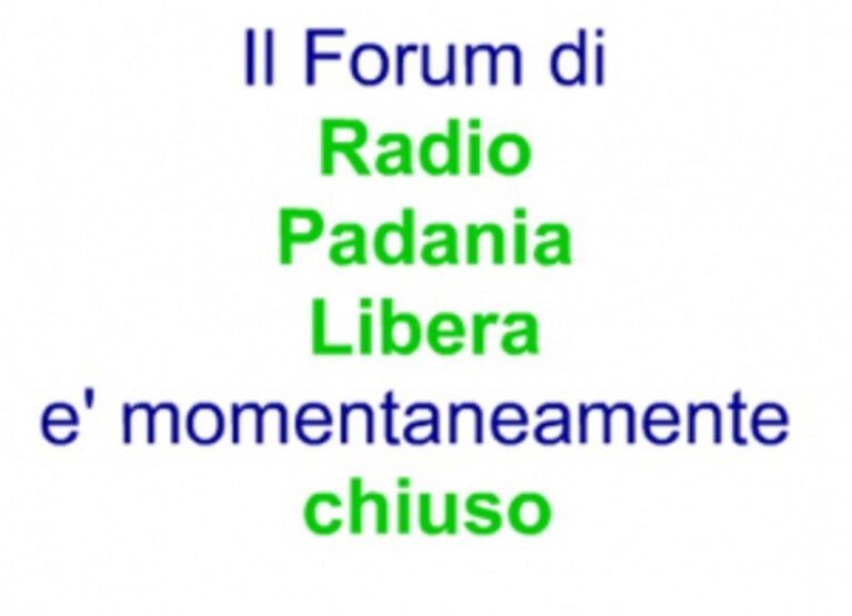 Forum della Lega chiuso