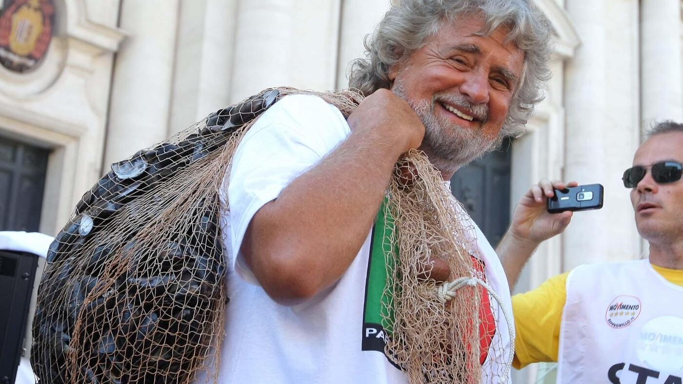 Beppe Grillo in Piazza