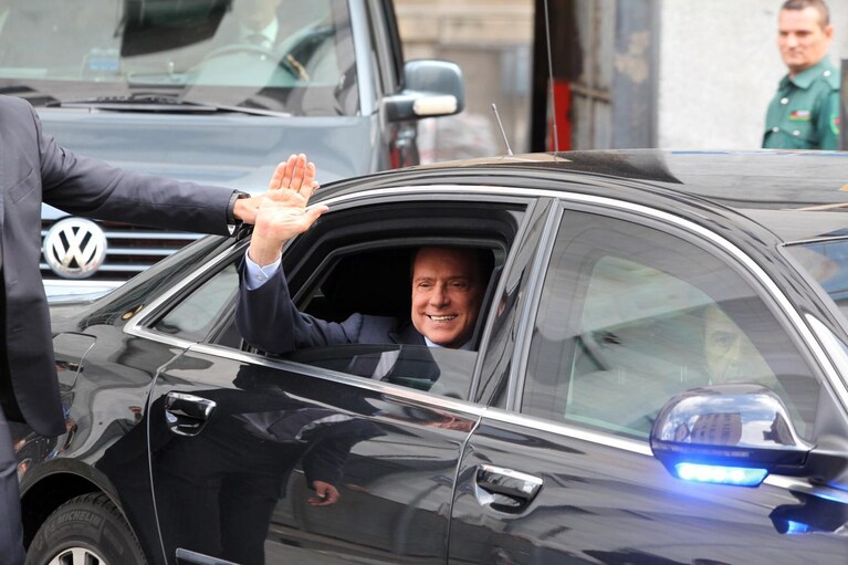 Berlusconi al processo Mills