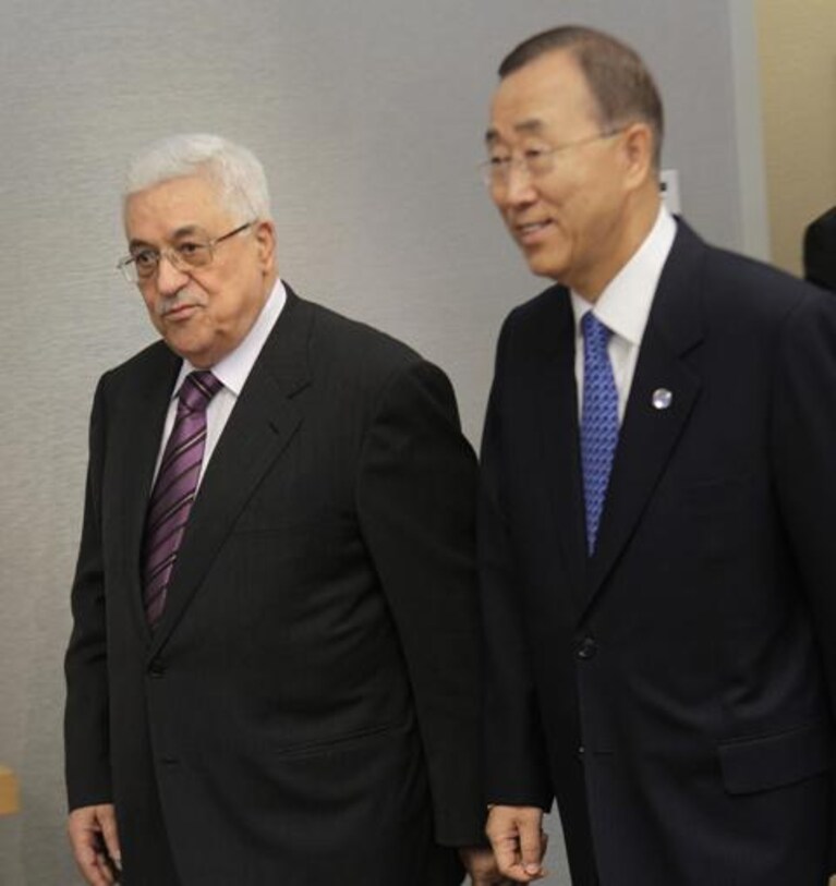 Abu Mazen e il segretario generale dell'ONU