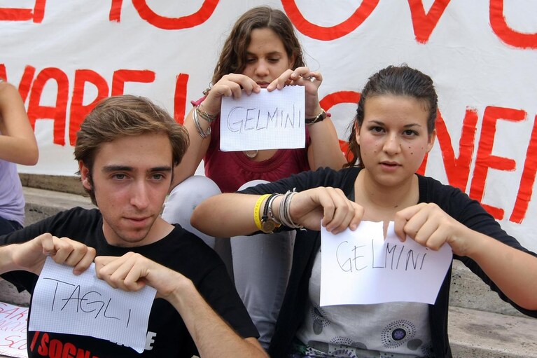 Proteste contro la Gelmini