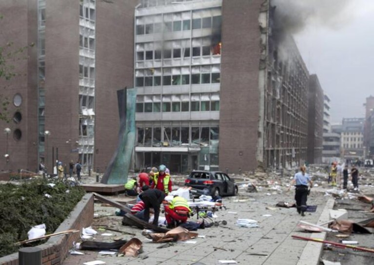 Oslo, dopo l'attentato del 22 luglio ad opera di Breivik
