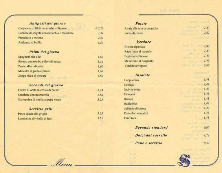 Prezzi stracciati al ristorante del Senato