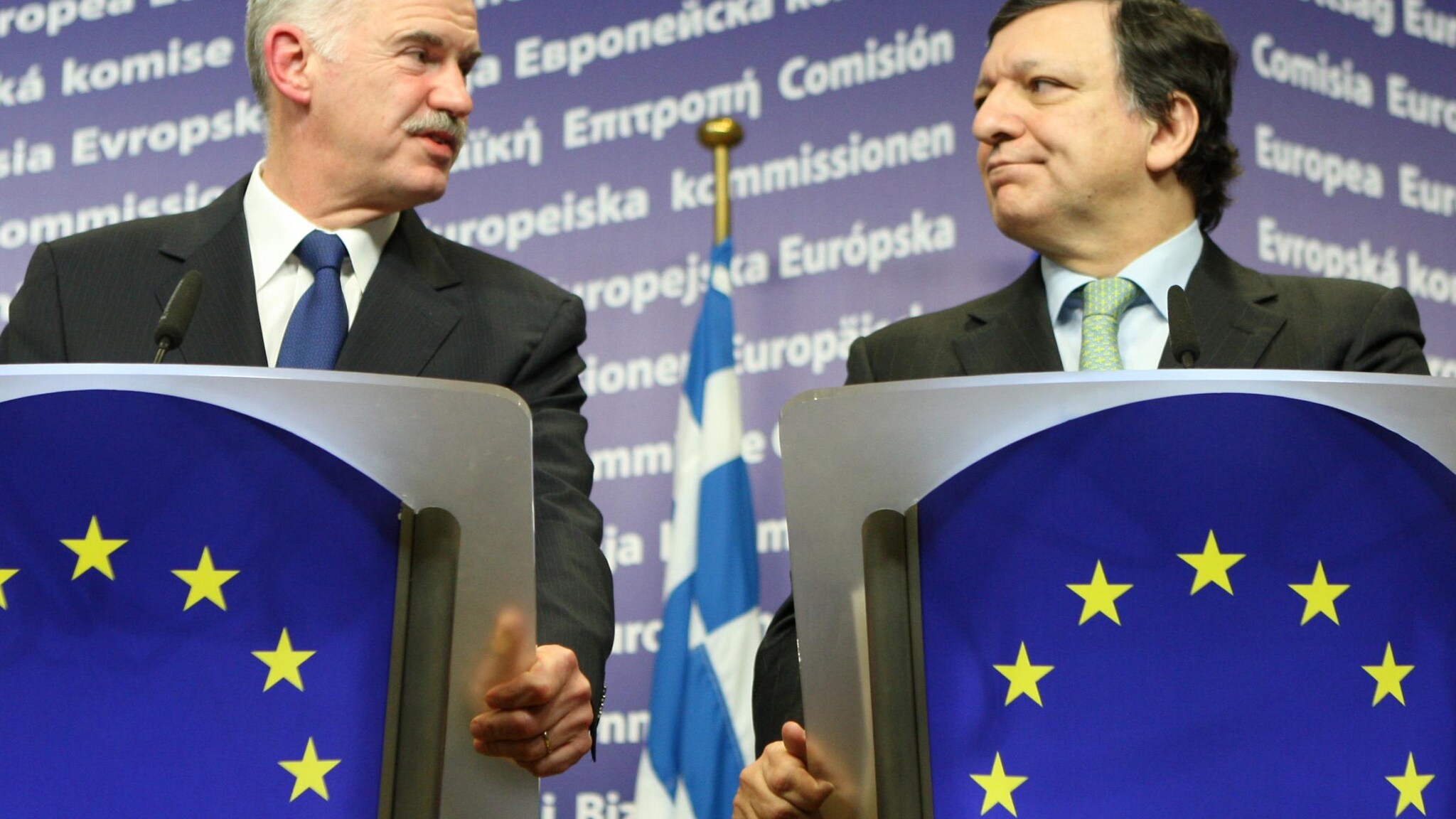 Papandreou e Barroso
