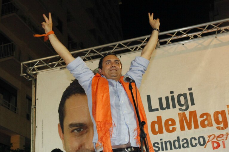 de magistris, sindaco di napoli