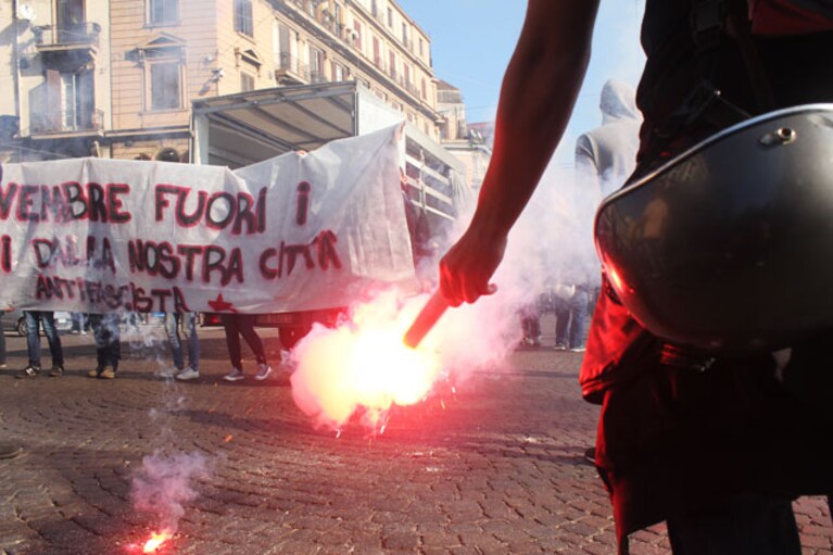 Studenti in marcia contro il governo Monti
