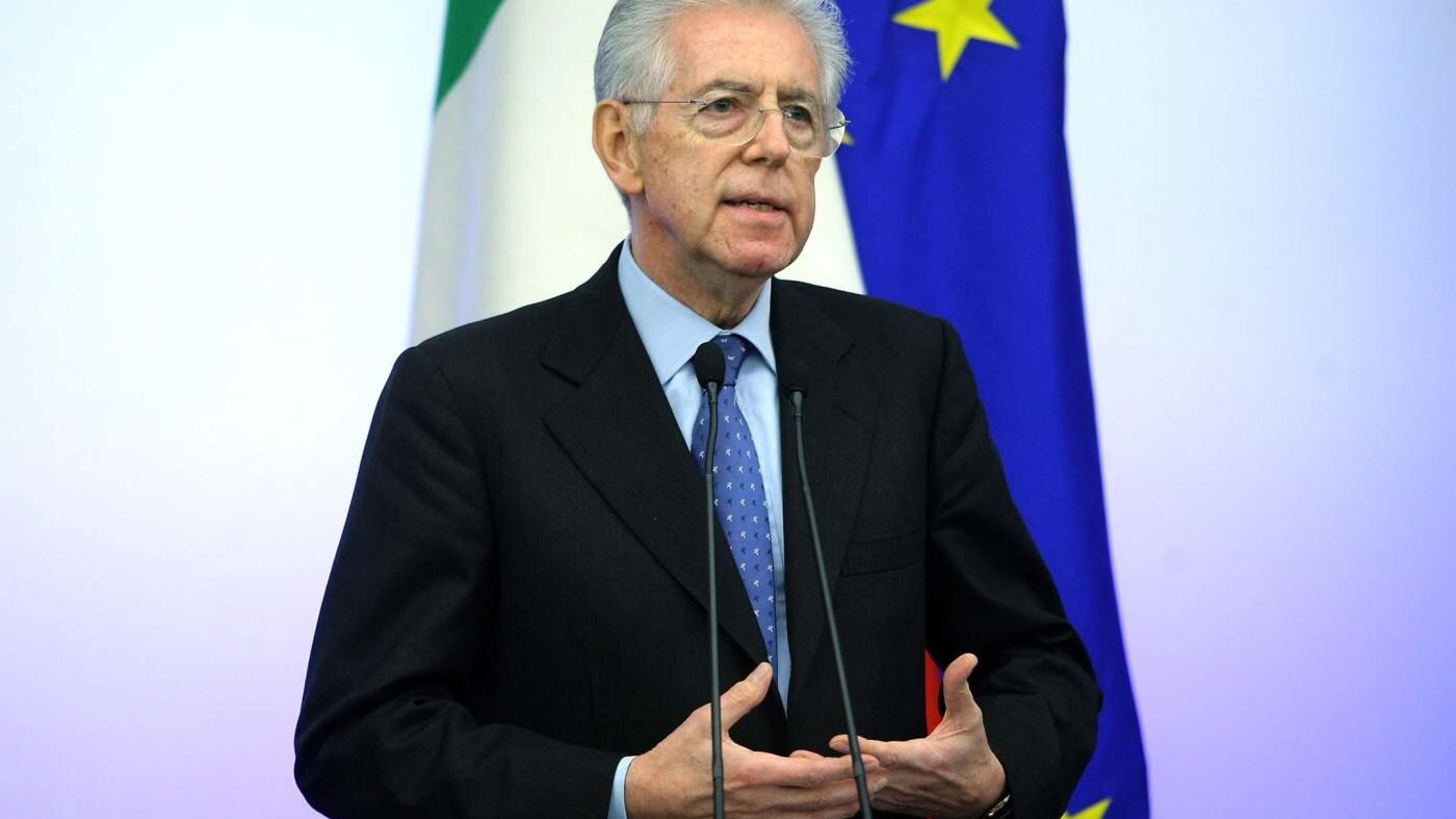 Monti in conferenza stampa