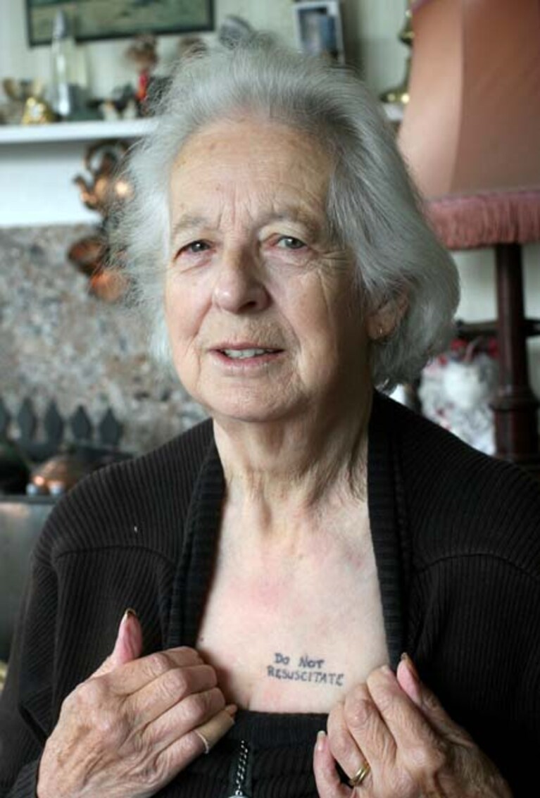 tatuaggio non rianimare