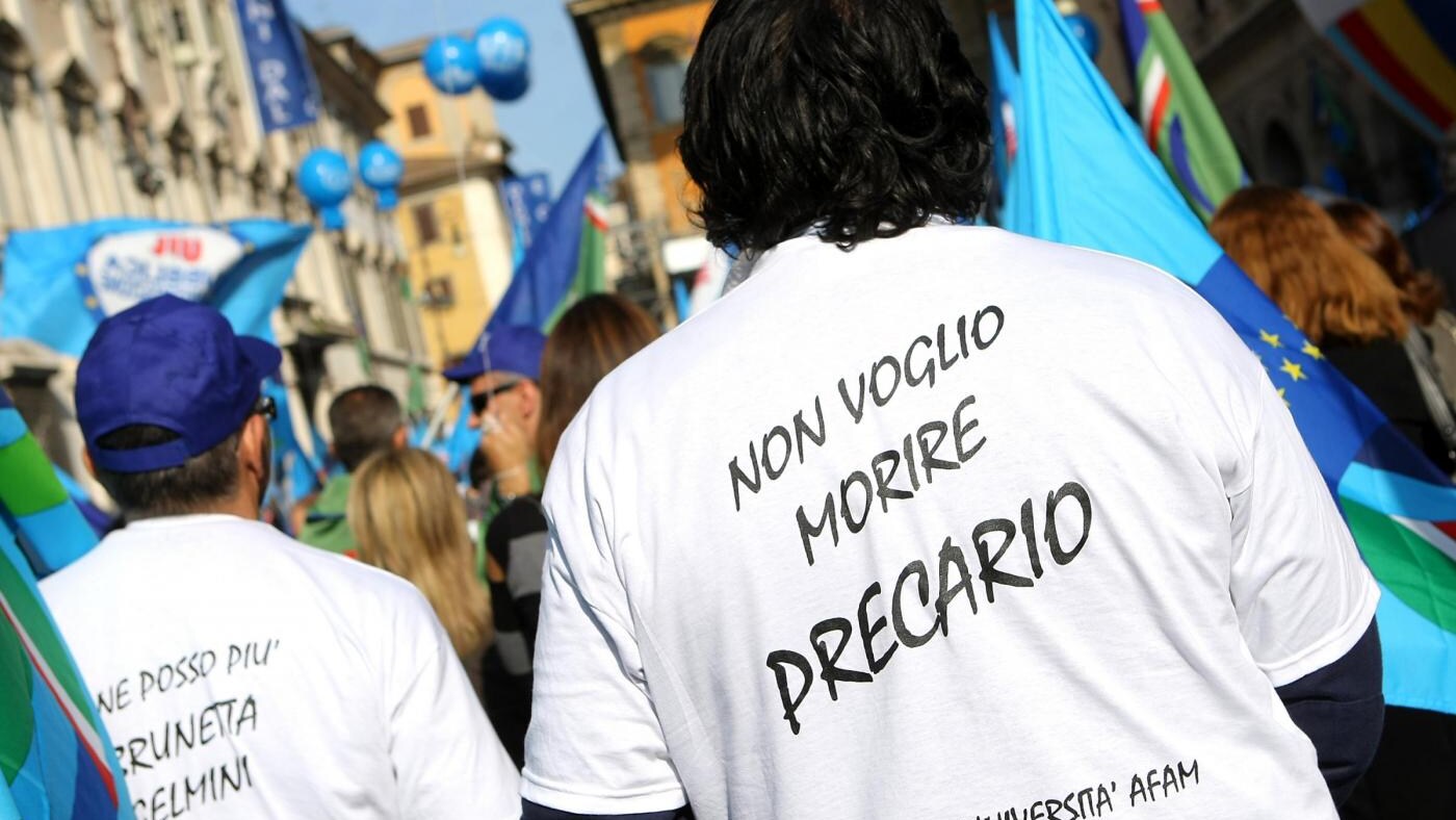 I precari protestano