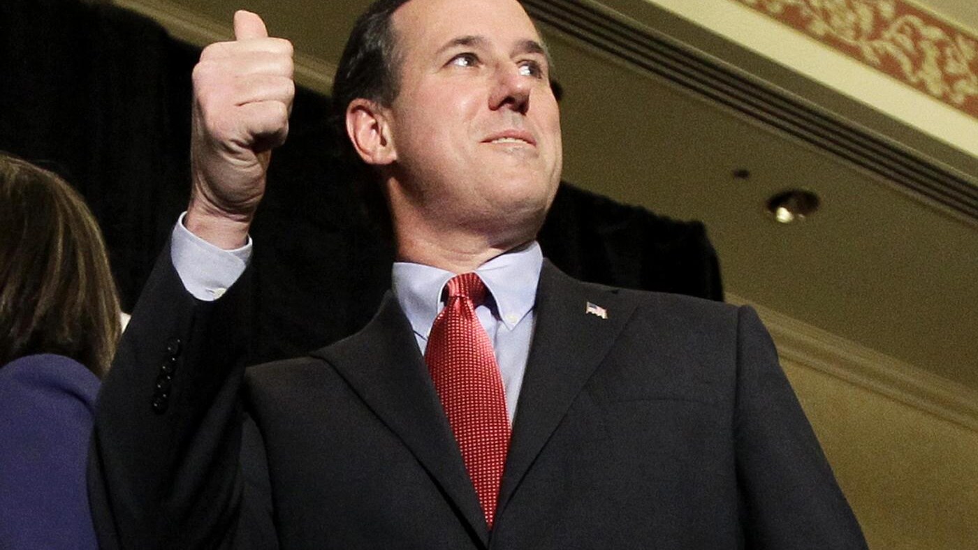 L'italo americano ultra conservatore si aggiudica le primarie in Minnesota, Missouri e Colorado riaprendo la nomination repubblicana alle presidenziali americane di novembre. L'elettorato ha preferito le idee oltranziste dell’ex senatore della Pennsylvania su temi fondamentali come l'aborto, penalizzando il favorito della vigilia Mitt Romney.